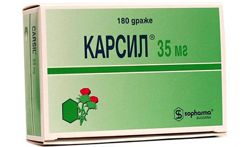 Карсил имеет выраженное противовоспалительное, противовирусное действие, сочетается почти со всеми медикаментами